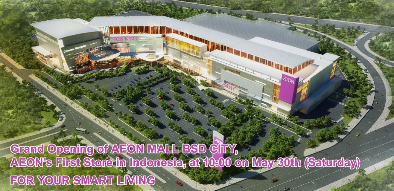 AEON Mall segera buka di BSD City - Plarail Indonesia